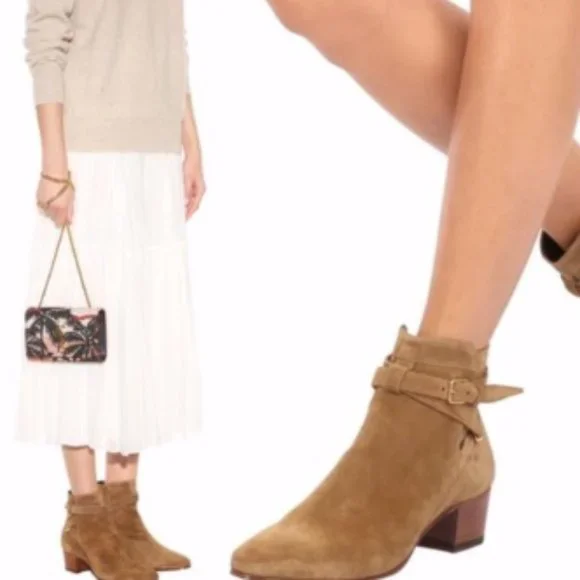 NWTO YSL Jodhpur Booties in Suede - Picture 3 of 3